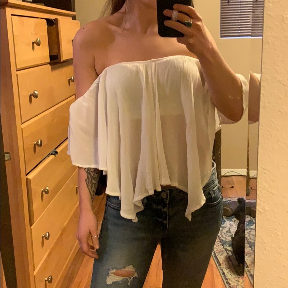 Free people off the shoulder top